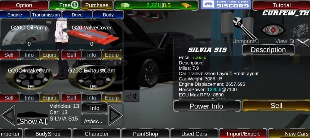 اختر سيارة جديدة لاستخدامها في Burner Mod APK