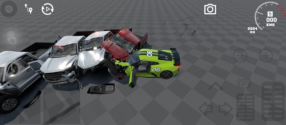 تنفيذ تعطل سلسلة في Car Crash Simulator Flexicx Mod APK