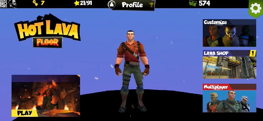واجهة بسيطة تجعل من السهل إجراء عمليات في الحمم الساخنة Mod Mod APK