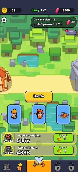 ترقية مهارات الجنود في Eternal Empire Mod APK