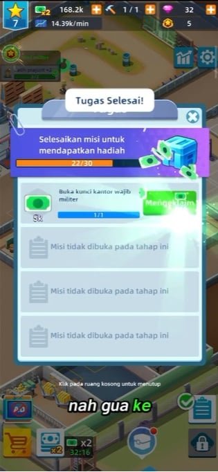 أكمل المهام المخصصة لتلقي مبالغ ضخمة من المال في Army Tycoon Mod APK