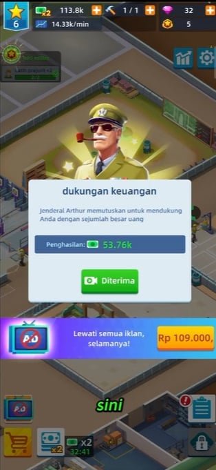 احصل على المزيد من الدعم من القواعد العسكرية الأخرى في Army Tycoon Mod APK