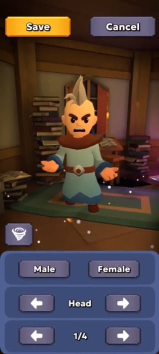 اختر بطلك وتخصيص الواجهة لتناسبك في معالج الخمول: Tower Defense RPG Mod APK