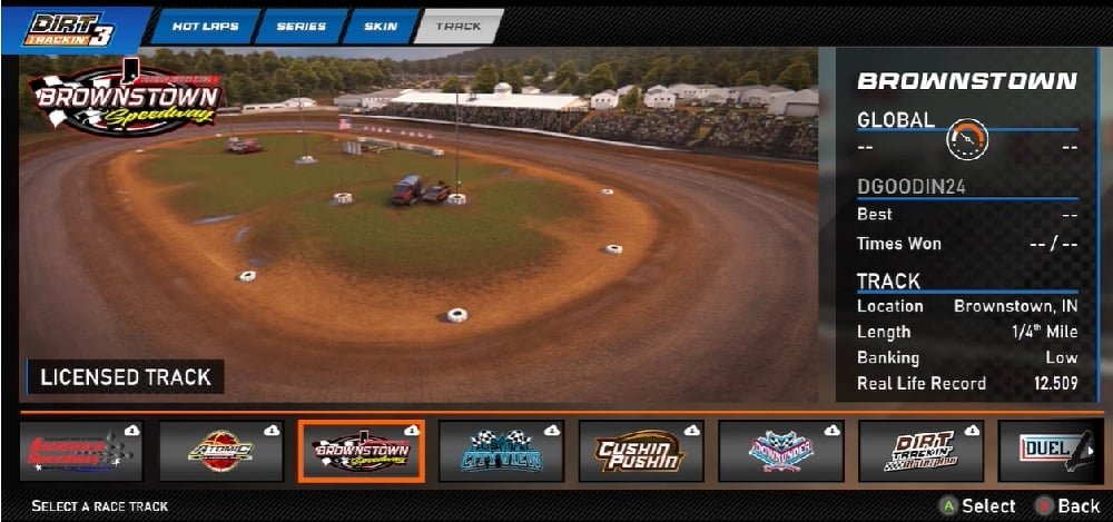 هناك العديد من مسارات السباقات للاعبين للاختيار والمشاركة في Dirt Trackin 3 Mod APK