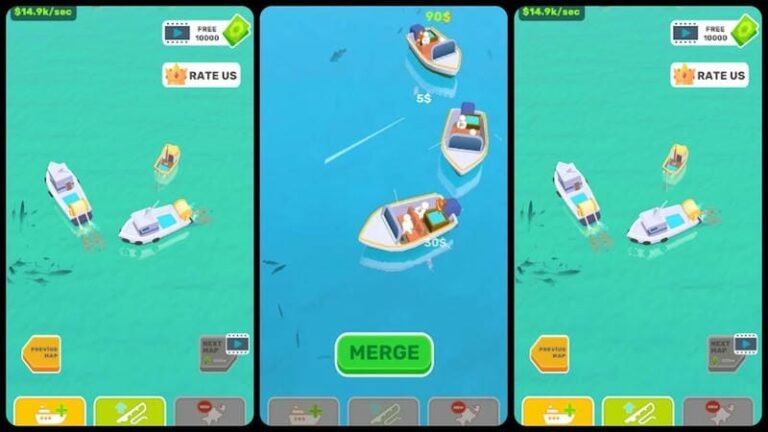 Ocean Empire Idle Mod APK 1.2 (قائمة/موارد غير محدودة)