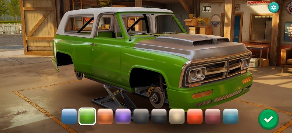 اختر ألوان السيارة وفقًا لتفضيلاتك في MatchCreek Motors Mod APK