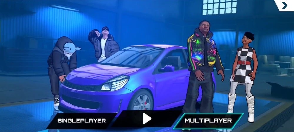 مانج chiếc xe của bạn vào đua với những người chơi khác trong real car racing royale 2 mod apk