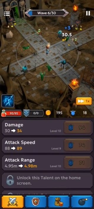 حارب الوحوش لحماية مملكتك في معالج الخمول: Tower Defense RPG Mod APK