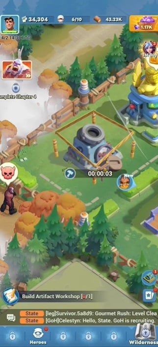 ترقية البنية التحتية الخاصة بك في البلاط البقاء على قيد الحياة mod apk