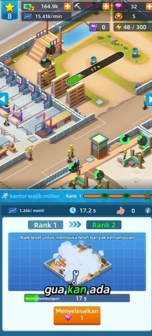 ترقية غرف التدريب للجنود في Army Tycoon Mod APK