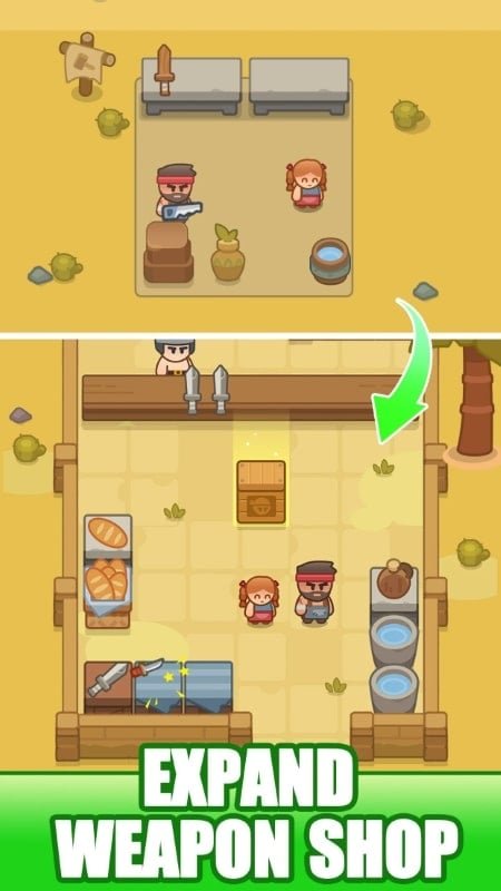 متجر الأسلحة الخمول APK Mod