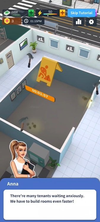 فتح وترقية العديد من الغرف في MeLLORD SIM MOD APK