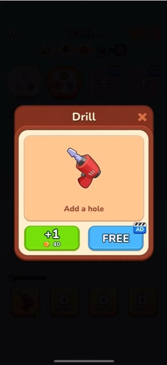فتح المهارات لدعمك في المستويات في Screwdom 3D Mod APK