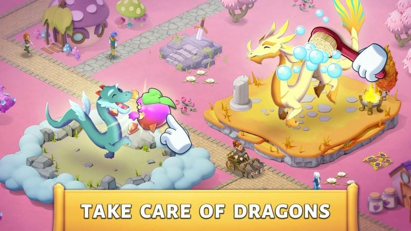 Dragon Kingdom Fantasy City Mod Android