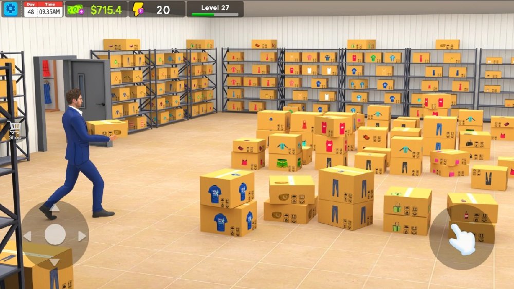 أدخل العديد من التصميمات المختلفة لتنويع عدد الملابس في متجرك في متجر الملابس Mod APK
