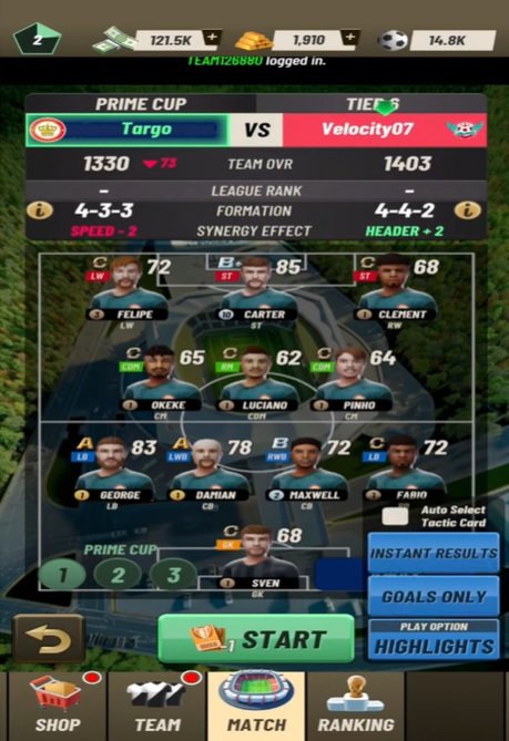 قم ببناء فرق كرة القدم الاحترافية الخاصة بك للمشاركة في مباريات كرة القدم الكبيرة في Prime Football 2025 Mod APK