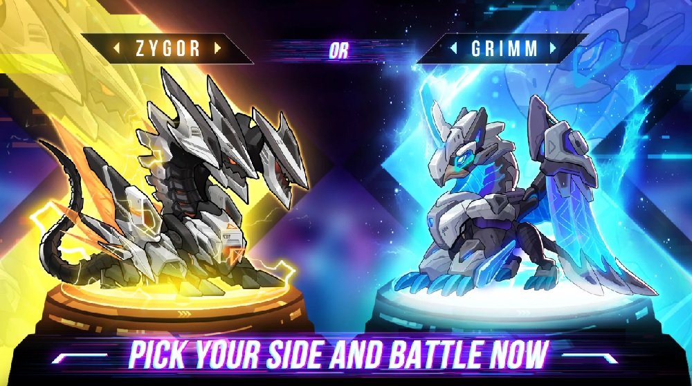 اختر تنينًا يريد اللاعب قبل الدخول إلى المعركة في Summoners Era Mod APK