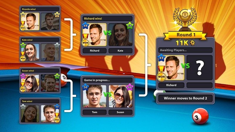 8 كرة حمام سباحة Mod APK