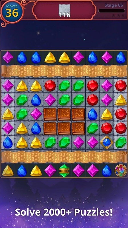المجوهرات Magic Mystery Match3 Mod Android