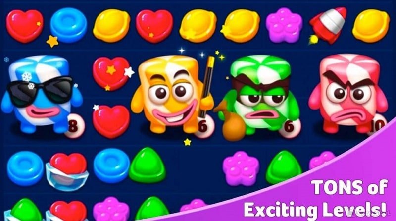Lollipop Marshmallow Match3 Android