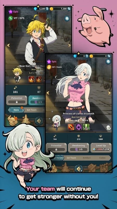 السنوات السبع المميتة IDLE MOD APK