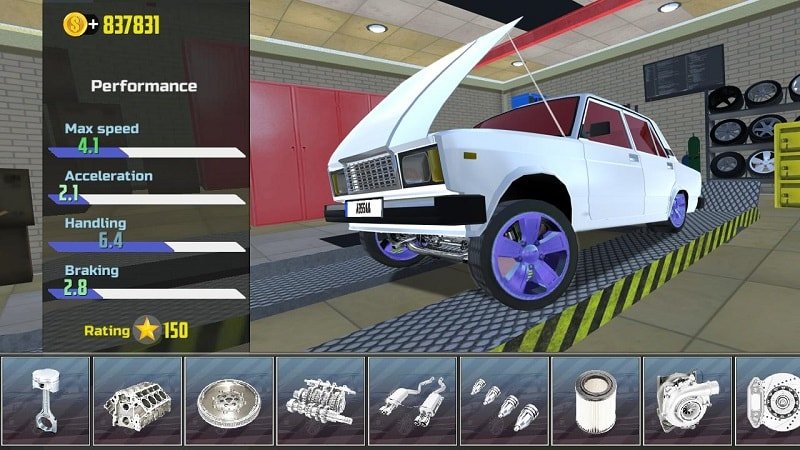 محاكاة السيارة 2 Mod Android
