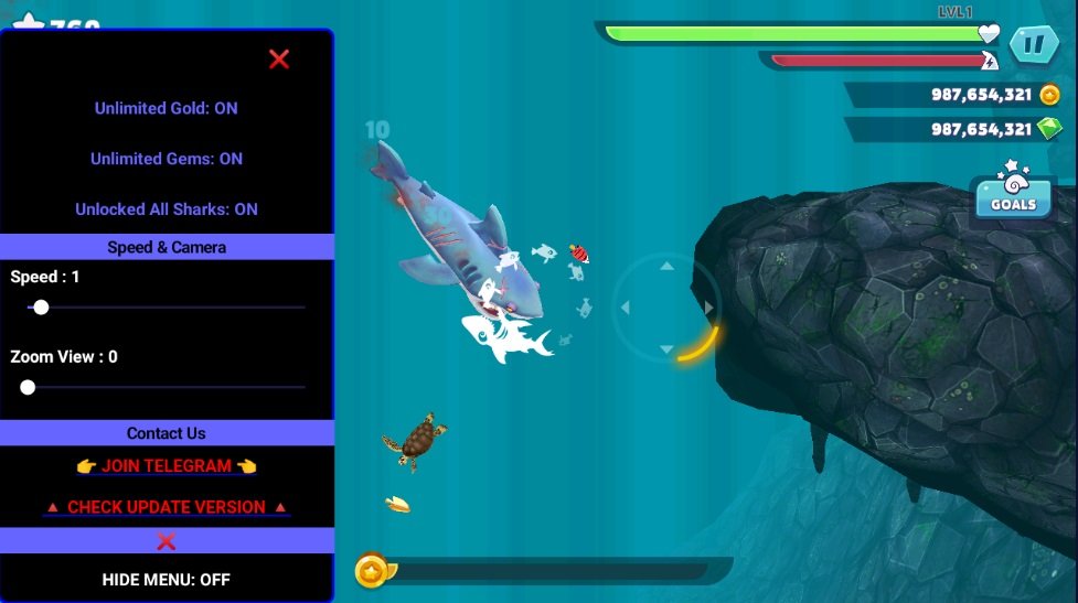 قائمة MENGRY Shark Evolution Mod