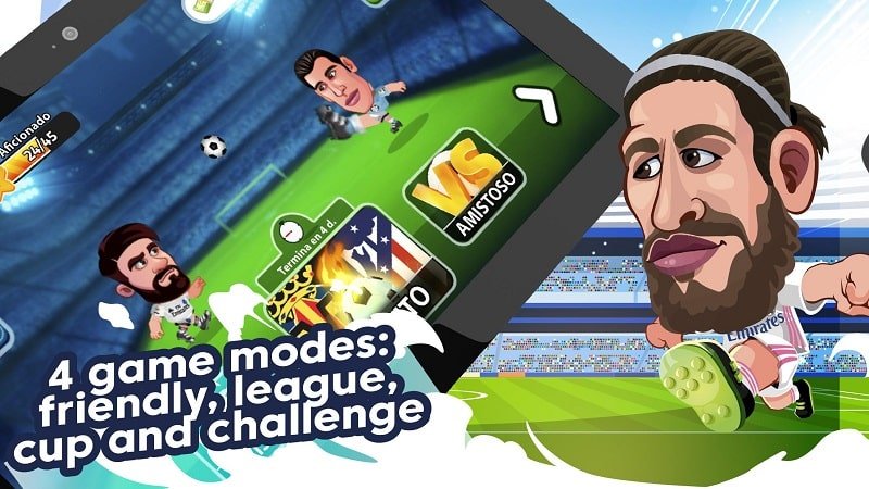 رأس كرة القدم Laliga 2021 Mod Androi