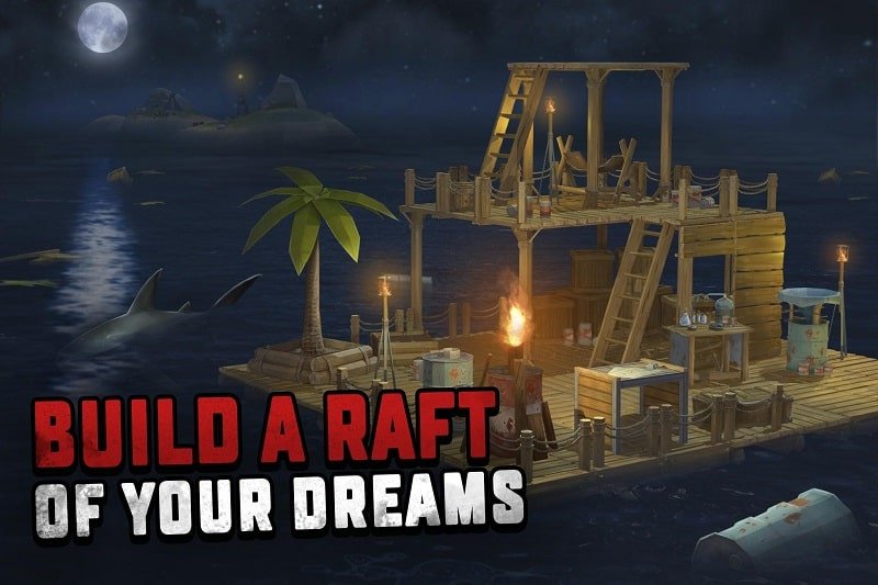 البقاء على Raft Ocean Nomad Mod Download