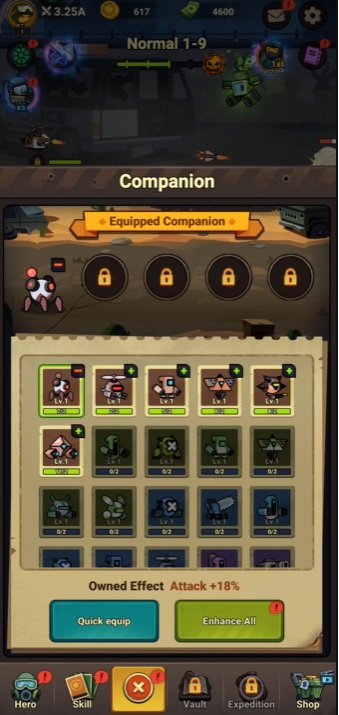 فتح المزيد من فتحات المهارات في Stickman vs Zombie: Dark War Mod APK