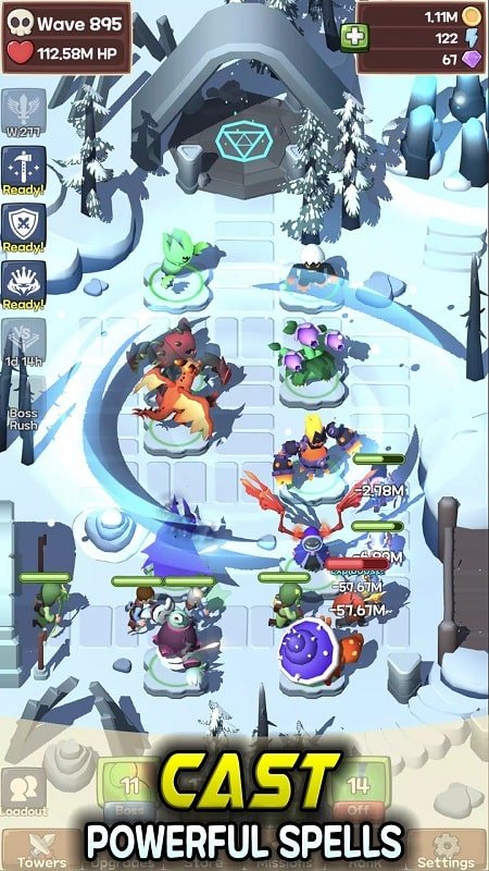 Monster Monster TD تطورت APK