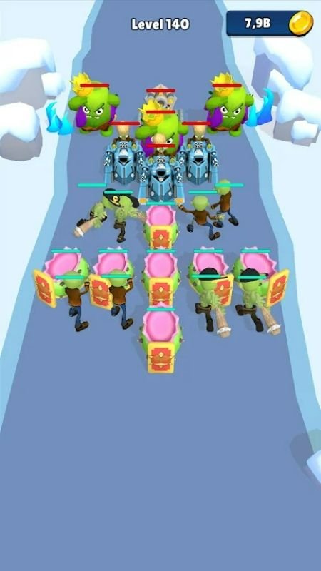 دمج النباتات الخمول Zombies Android