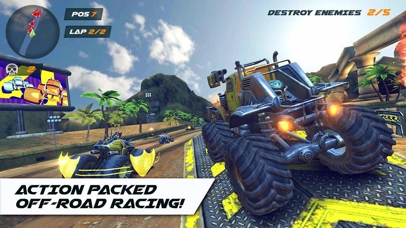 سباق الصاروخ Arena Car Extreme Mod APK