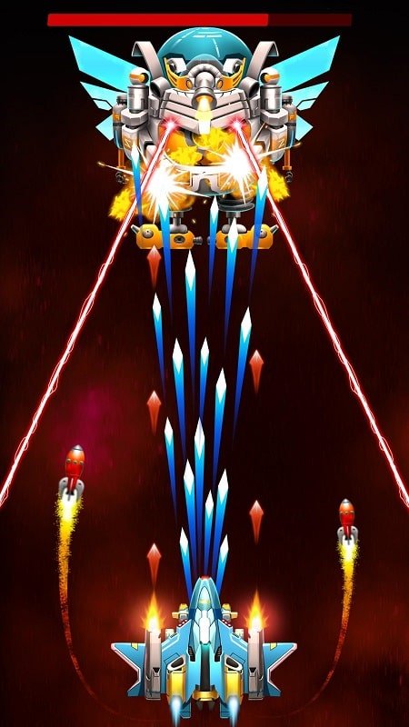 إضراب Galaxy Attack Mod Free