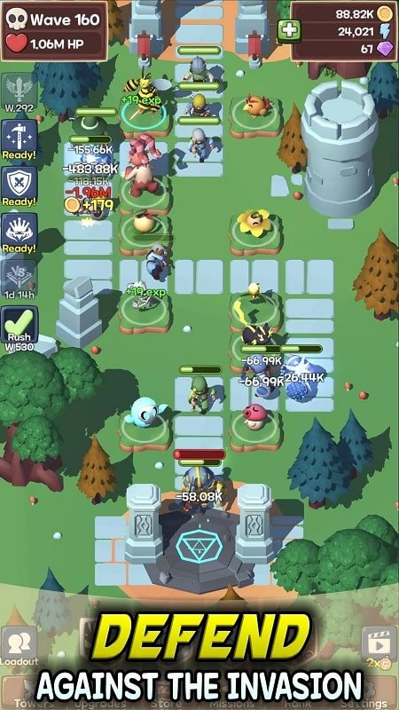 تطور Monster td idle td Android