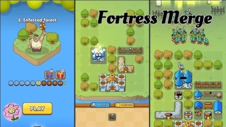 تنزيل قلعة دمج MOD APK 0.0.9 (القائمة/REROLL/High Rewards)