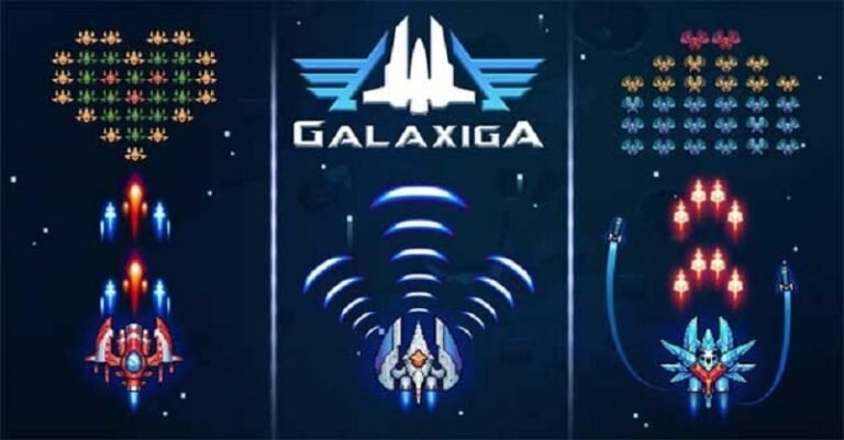 تنزيل Galaxiga Mod APK 25.42 (القائمة ، وضع الله/الضرر)