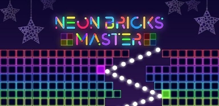 تنزيل Neon Bricks Master Mod APK 1.0.43 (1 HIT)