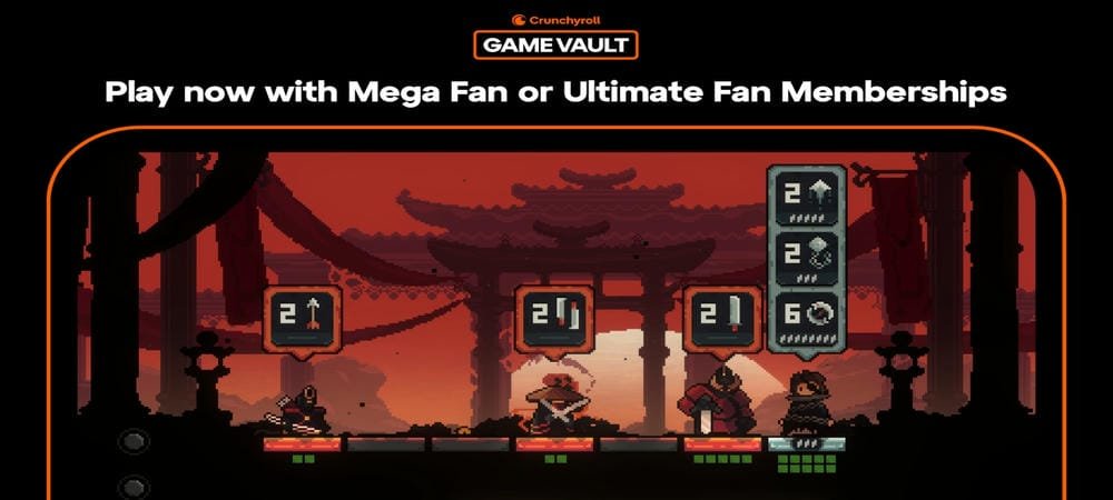 محاربة المعارضين مع الشاشة في Crunchyroll: Shogun Showdown Mod APK