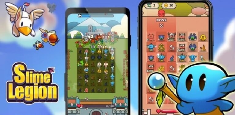 قم بتنزيل Slime Legion Mod APK 3.2.1 (القائمة/وضع الله/أضرار عالية/دفاع)
