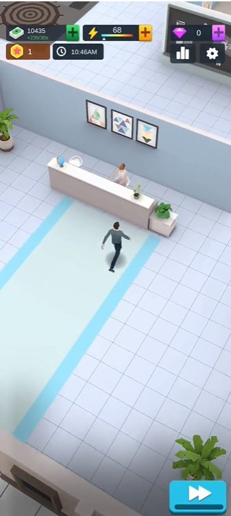 ابدأ رحلة صنع أموالك عن طريق استئجار غرف في Idle Mound Sim Mod APK