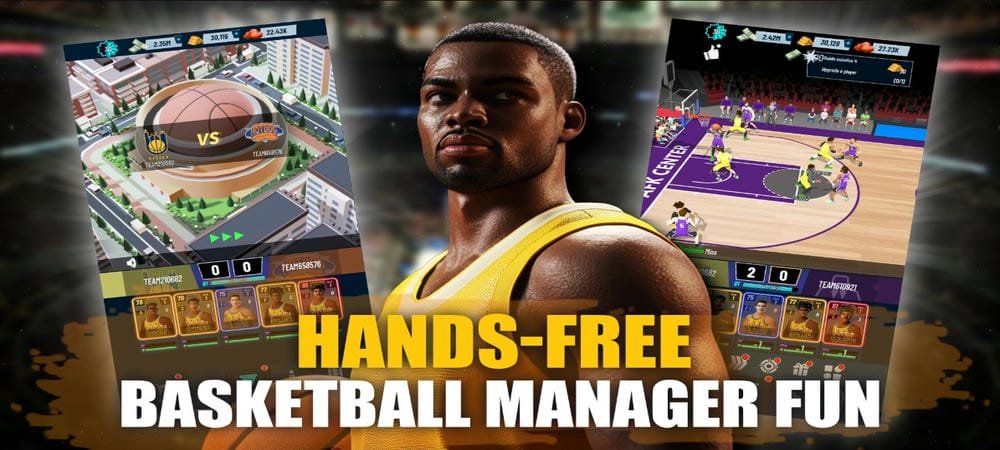 المشاركة في ألعاب مختلفة في Idle Basketball Manager 2025 MOD APK